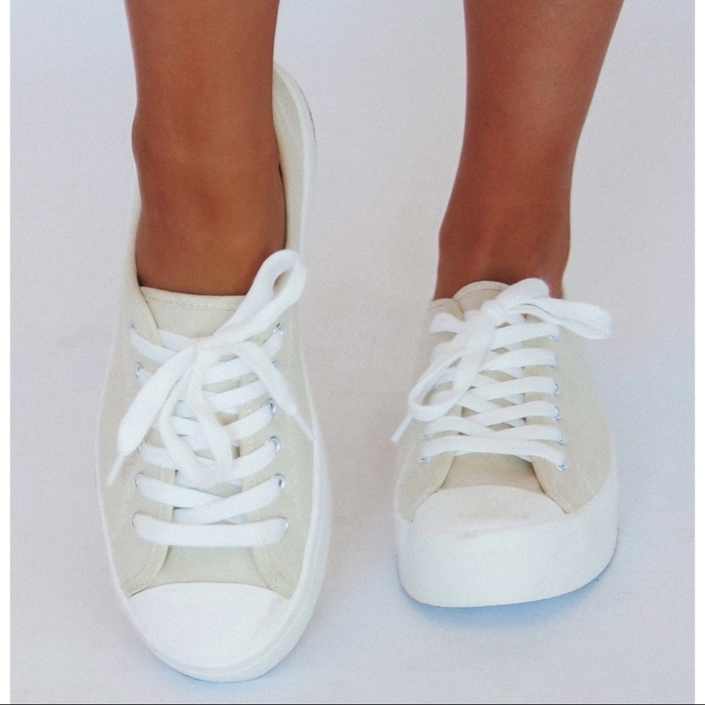 NWT Beige & White Sneakers